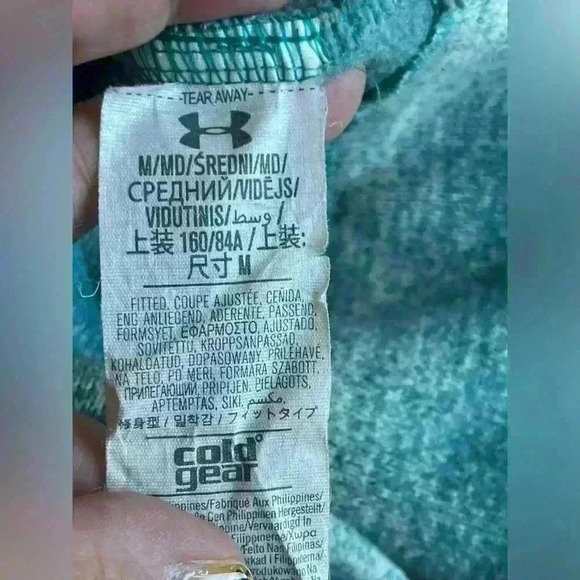 Under Armour Women's Wintersweet Full Zip Fleece Jacket Hoodie Green Sz Medium - Picture 10 of 11